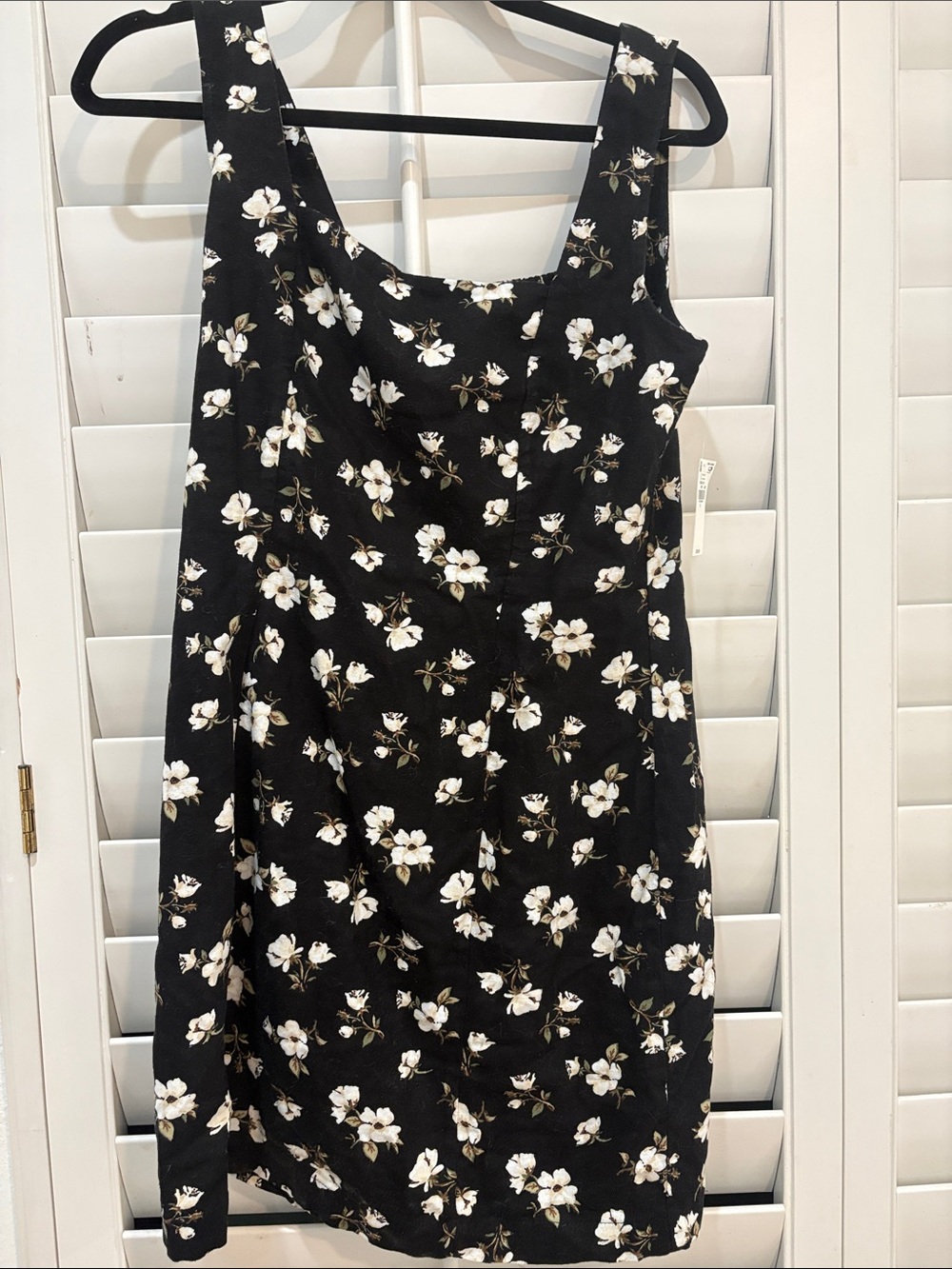 Old Navy Black Floral Mini Dress